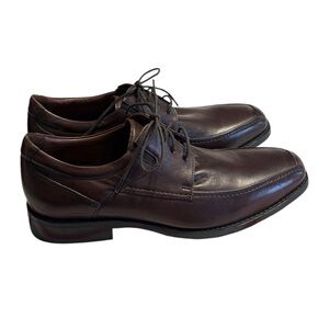 Johnson and Murphy Classic Brown Leather Men's Dress Shoes Size 9 Office Work